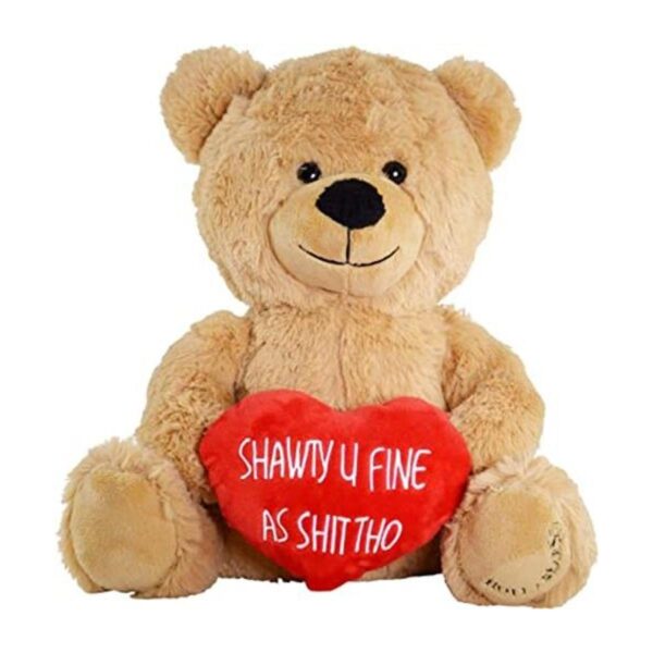 Oso de peluche gracioso Hollabears con texto en inglés_1