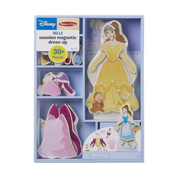 Melissa Doug Disney Belle Juego de muñecas magnéticas_1