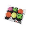 GOGO Pack de 6 bolas de goma con correa para la muñeca y_5