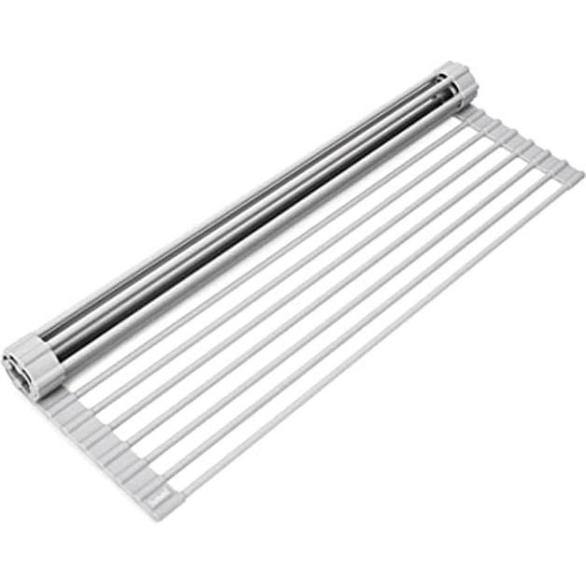 Surpahs Escurridor de platos plegable enrollable de acero