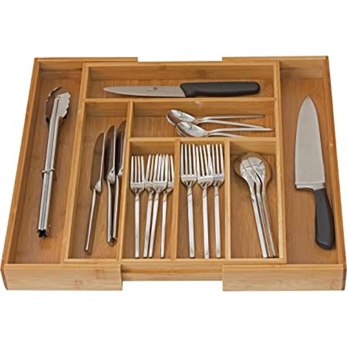 Homeit Cutlery cajón organizador expandible organizador