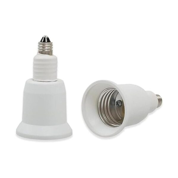 Electop Adaptador de enchufe E11 a E26 E27 mini