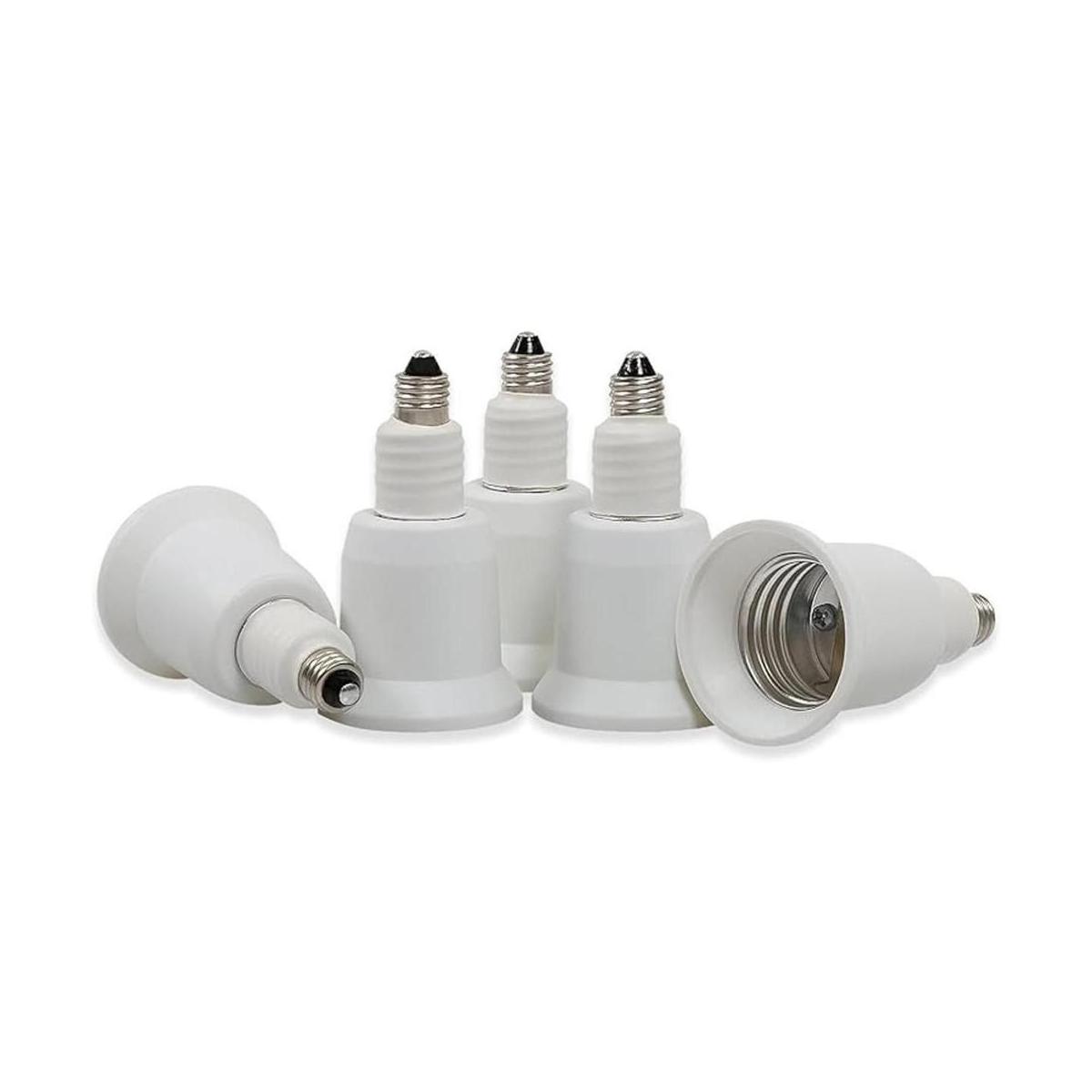 Electop Adaptador de enchufe E11 a E26 E27 mini