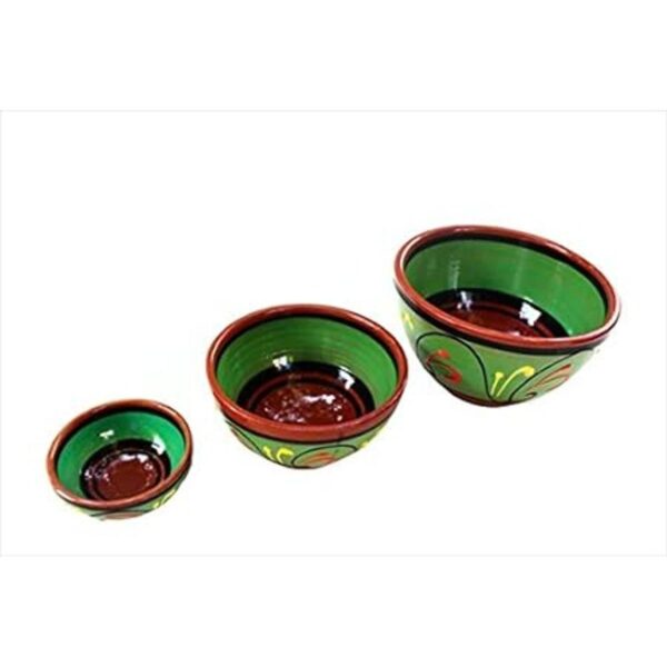 Conjunto de 5 cuencos pequeños de terracota pintados a_5