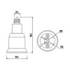 Electop Adaptador de enchufe E11 a E26 E27 mini