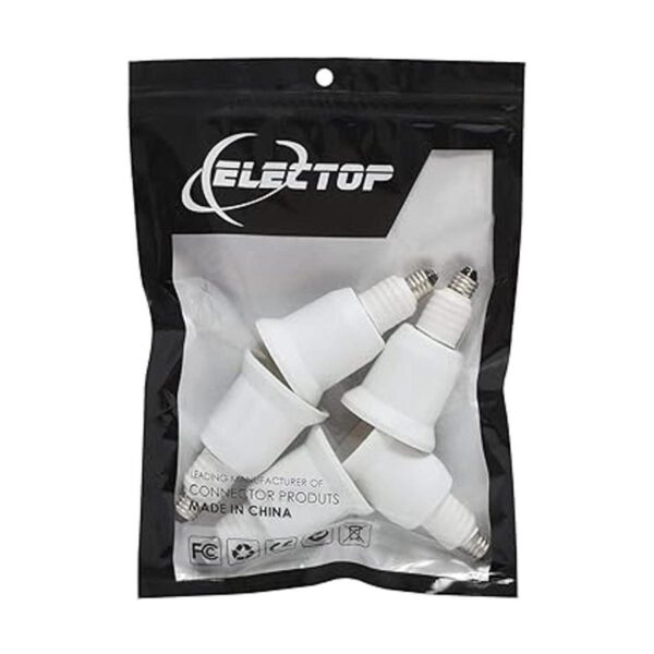 Electop Adaptador de enchufe E11 a E26 E27 mini