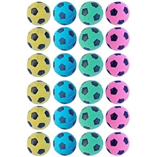 PETFAVORITES Pelota de fútbol de esponja de espuma para_1