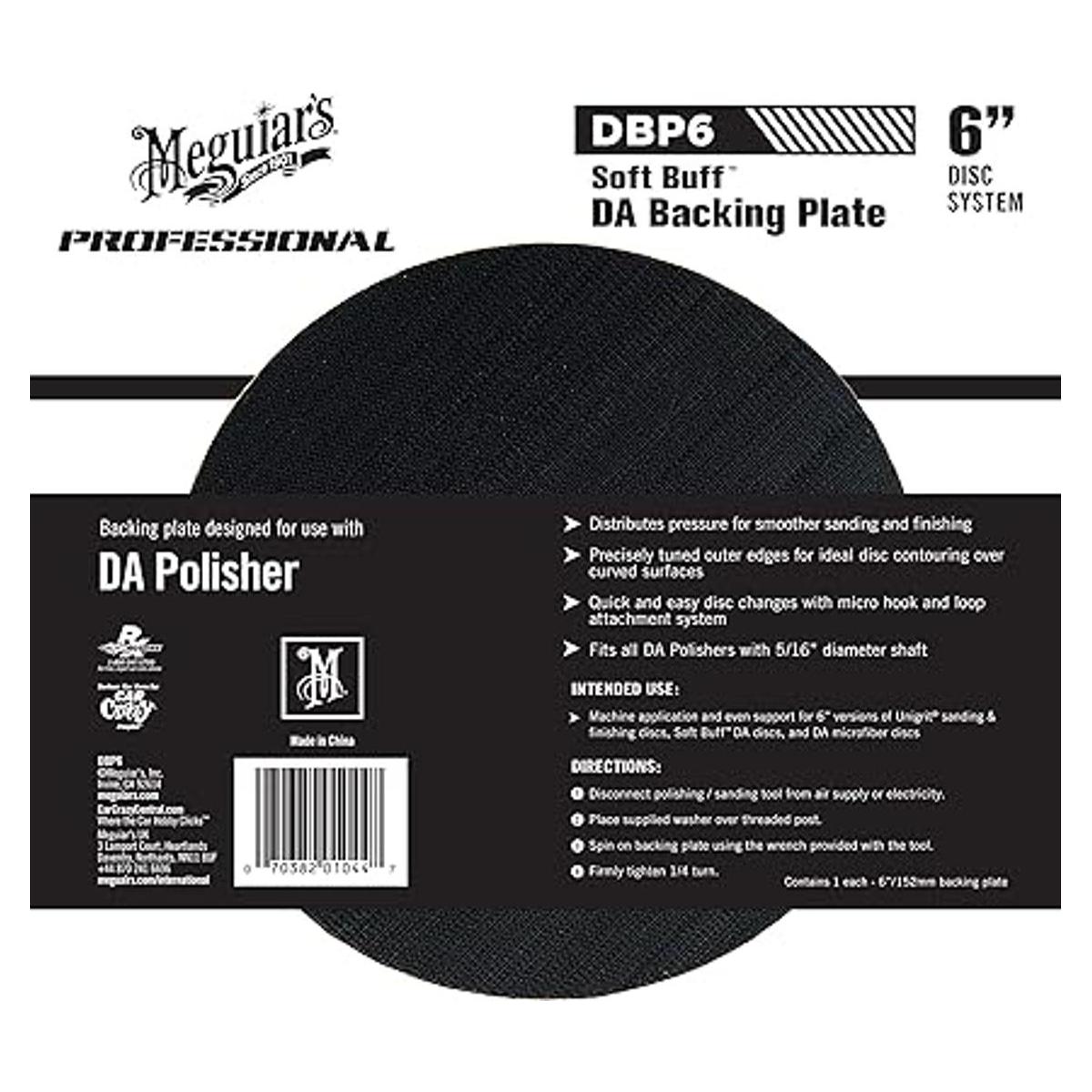 Placa de apoyo Meguiars giratorio suave DBP6 6