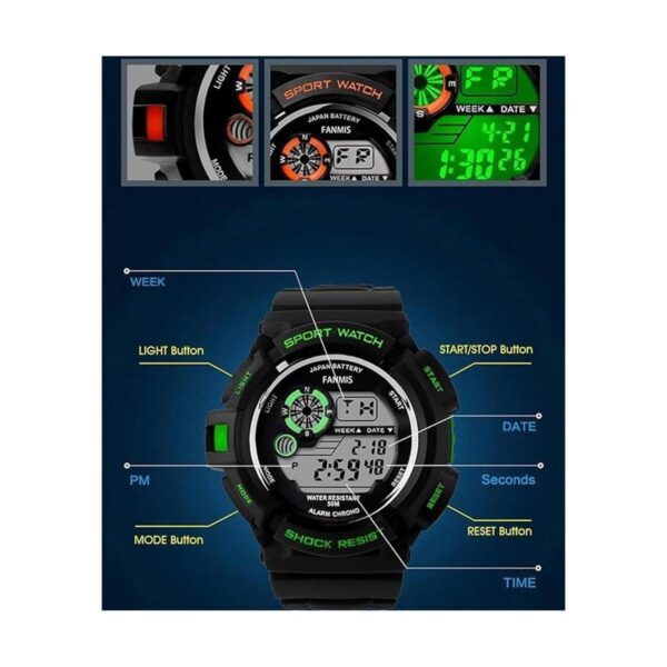 Fanmis Reloj digital digital multifunción para hombre_6