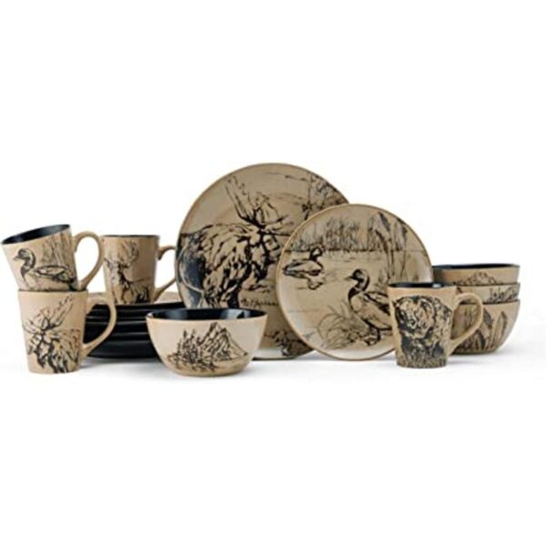 Mossy Oak Juego de vajilla BreakUp Infinity de 16 piezas_1