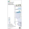 HoneyCanDo BTH05079 Estante de baño de metal de 3_5