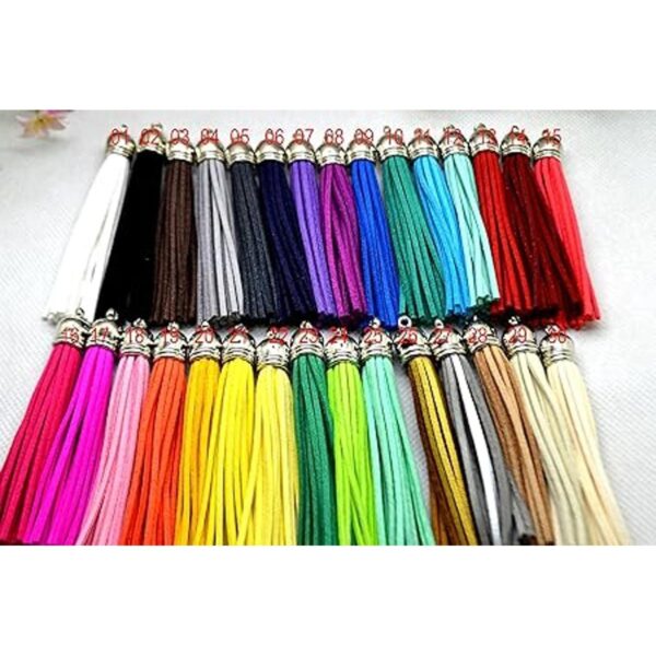 Pamir Tong 30 unidadeslote de cuero con borlas correas_5