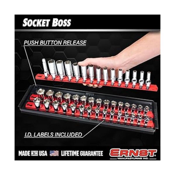 Bandeja organizadora con 3 rieles para llaves de vaso de_3