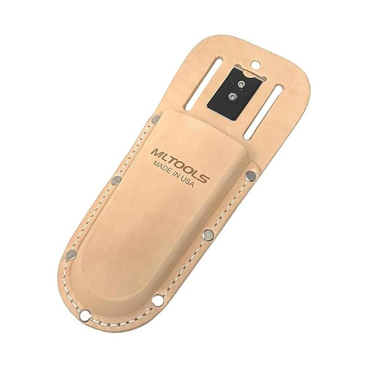 MLTOOLS Funda de cuero para tijeras de podar fabricada en