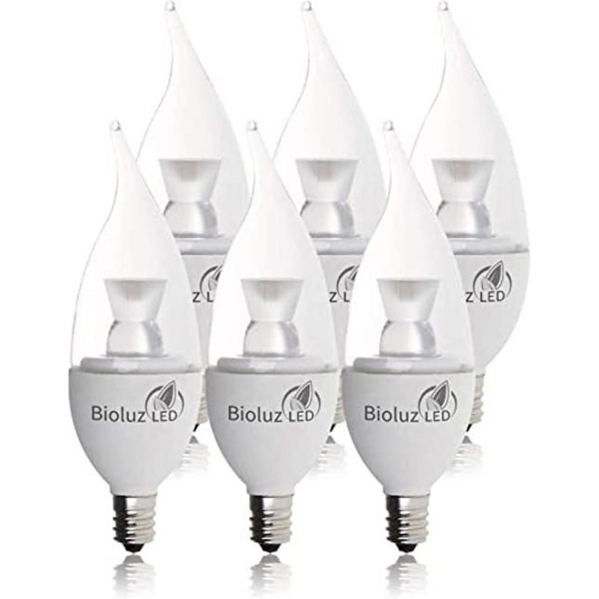 Bioluz Paquete de 6 bombillas LED con punta de llama