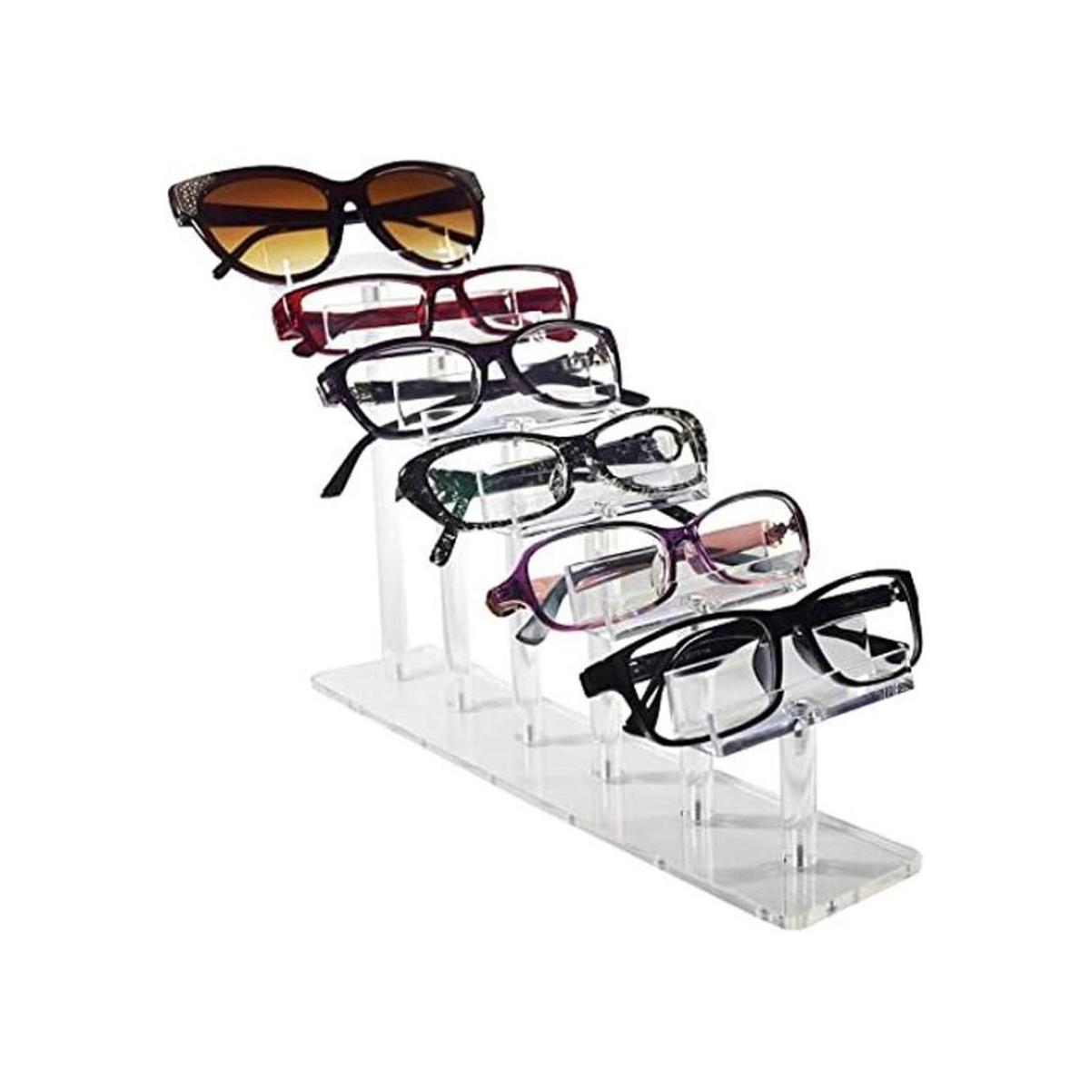 Mooca Soporte de marco de lentes de acrílico de 6 niveles