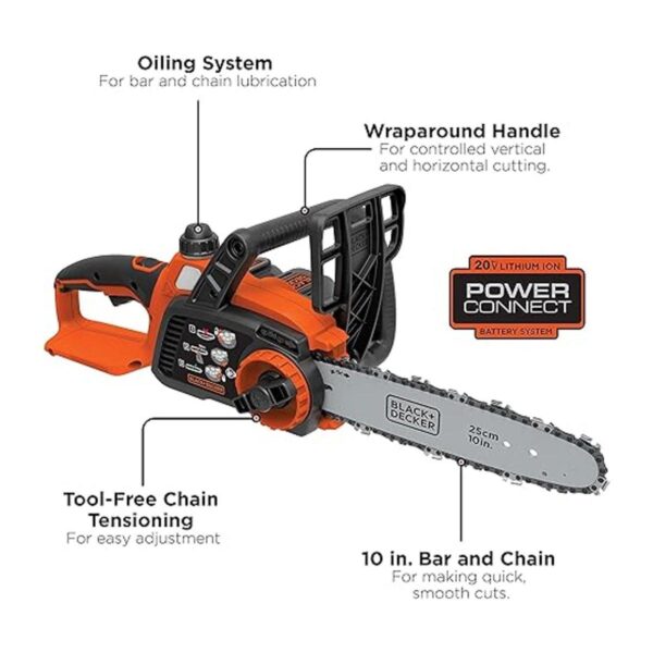 Black Decker Motosierra de iones de litio 20 V_2