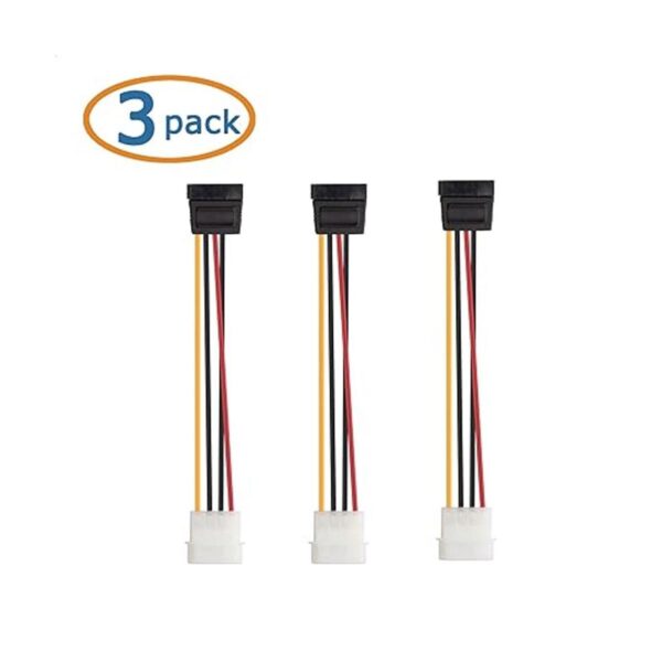 Cable Matters Paquete de 3 cables de alimentación Molex a_2