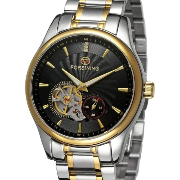 Forsining FSG9406M4T3 Reloj de pulsera analógico de acero