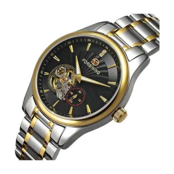 Forsining FSG9406M4T3 Reloj de pulsera analógico de acero