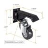 Powertec 17000 Set de ruedas para mesa de trabajo 4