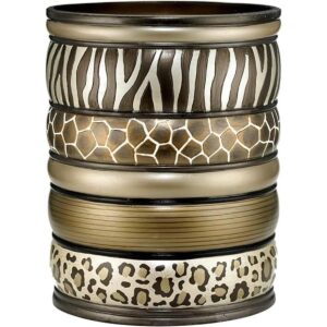Popular Bath Safari Stripes cesta de residuos chocolate_1