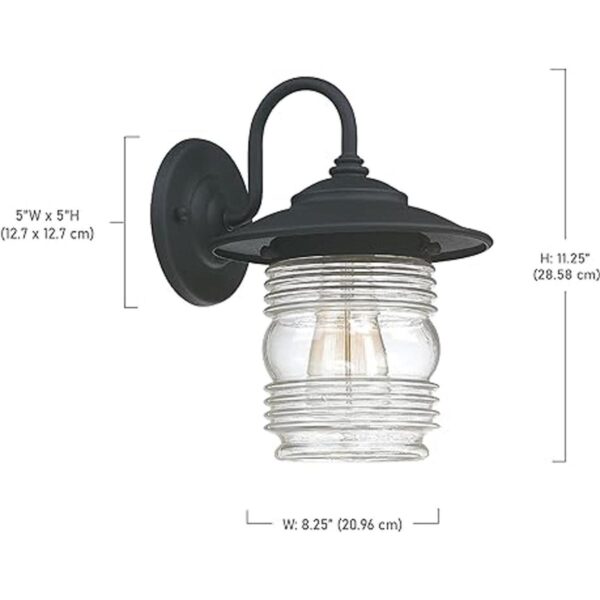 Capital Lighting 9671BK Creekside Aplique de pared de_2