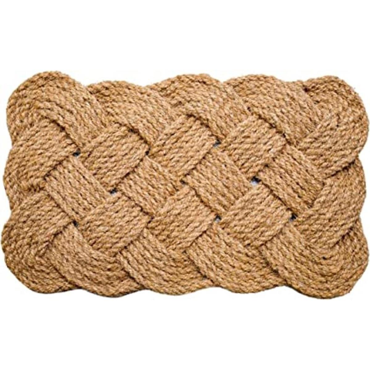 Iron Gate Tapete tejido de cuerda de yute natural de 18 x