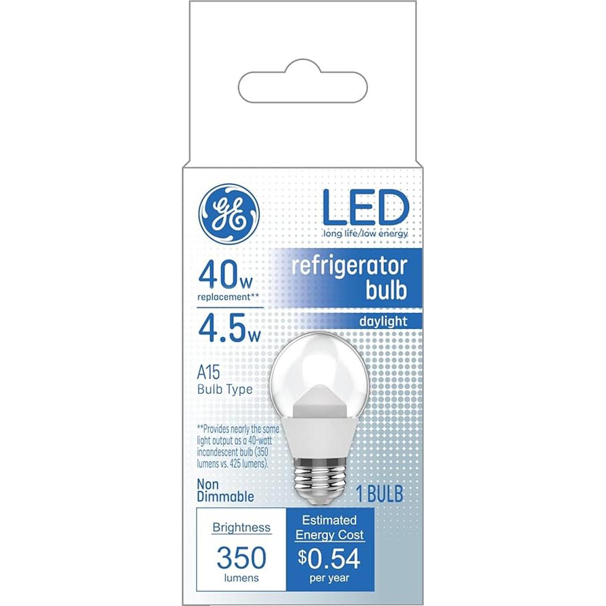 GE Lighting Bombilla LED para refrigerador GE aparato
