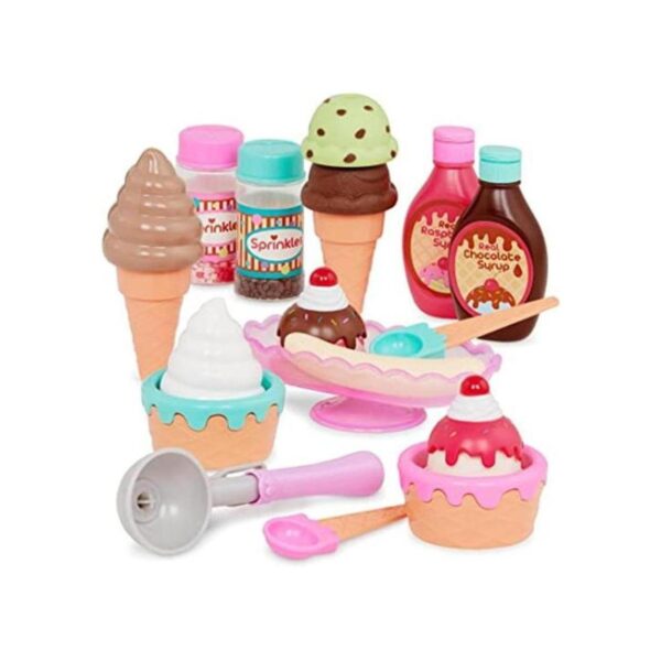 Set de 21 piezas de heladería y helados de juguete para_1