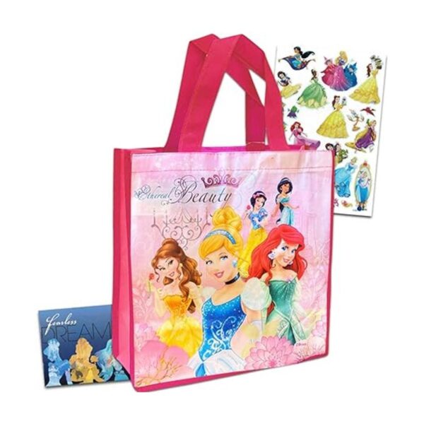 Princesas Disney reutilizable Rosa Bolsa 14x15 Tamaño de_2
