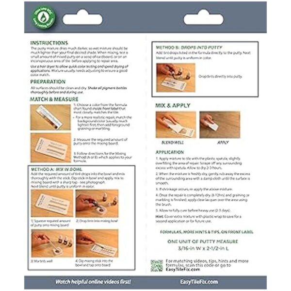 CalFlor FL49133 TileFix Mix2Match Kit de reparación de_2