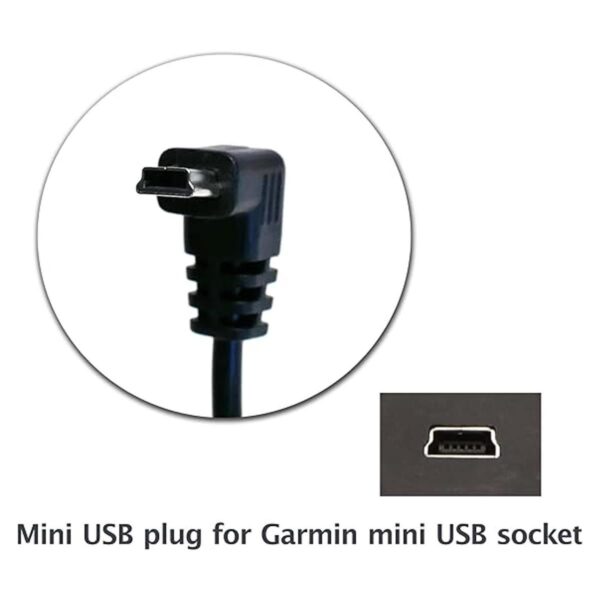 EDO Tech 2 Ft Short Mini USB Charger Cable for Nuvi 57lm_2