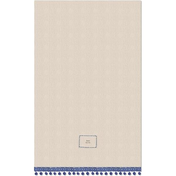 Heritage Lace clásico Pom Pom tener Fe toalla de té_1