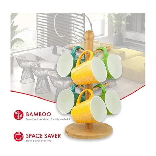Home Basics rbol de bambú Taza Natural