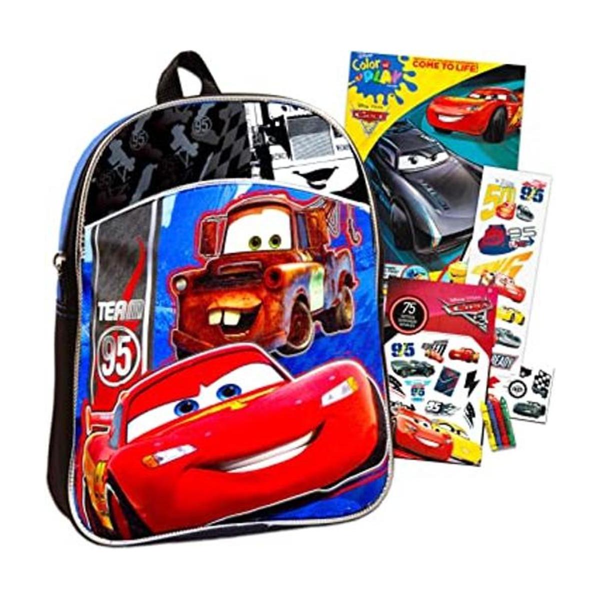 Disney Cars Juego de mochila para niños pequeños de 11