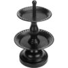 MyGift Soporte organizador de joyas de metal negro de 2_6