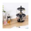 MyGift Soporte organizador de joyas de metal negro de 2_4