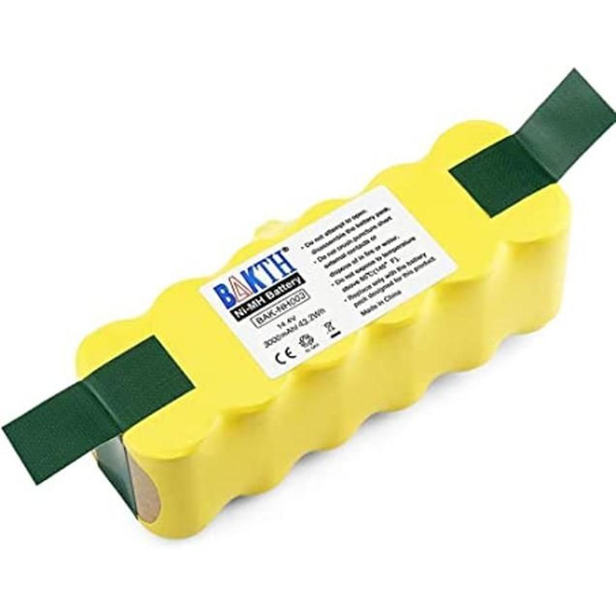 BAKTH Batería NIMH de 14.4 V y 3000 mAh para iRobot Roomba
