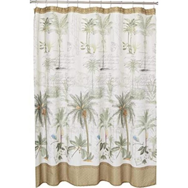 Avanti Linens Colony Palm Collection Cortina de ducha_1