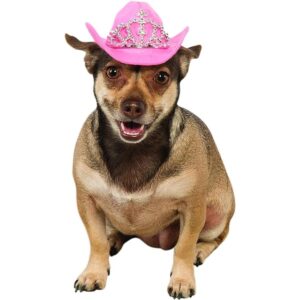 Rubies Suministros de fiesta de tiara rosa para perros_1
