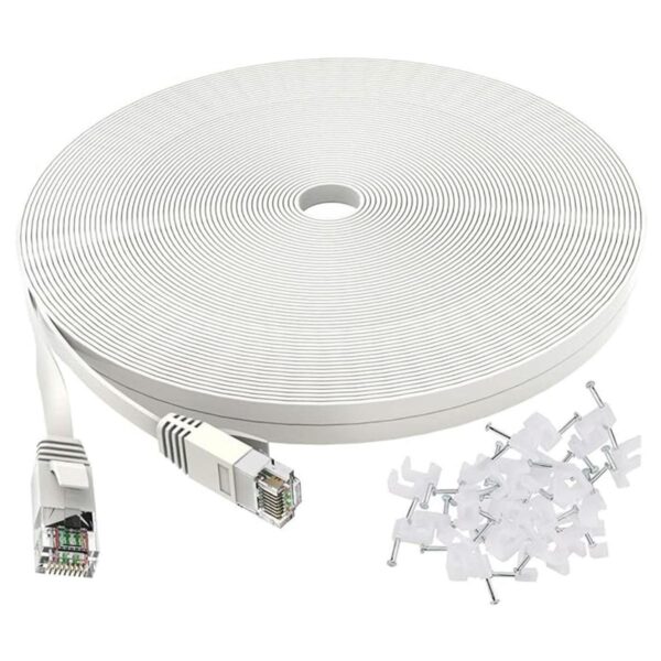 Cable de conexión de red LAN y Ethernet plano categoría 6_1