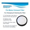 HQRP 2 Pack lavable Primary Filtros para Hoover_4