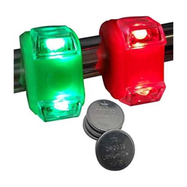 Luces LED portátiles para bote verde y rojo brillante_1