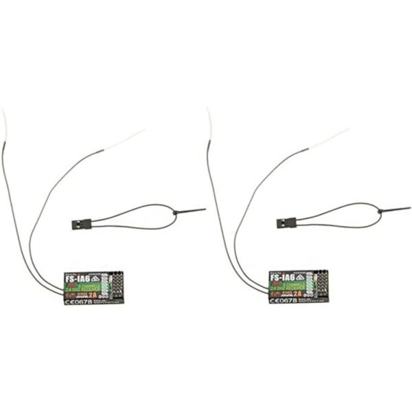 GoolRC 2pcs 2.4 G Flysky fsia6 6 canal receptor de control