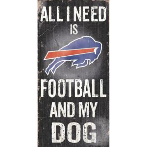 Letrero de madera NFL fútbol americano y perro_1