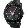 Fanmis Reloj de pulsera de cuarzo casual con energía solar_3