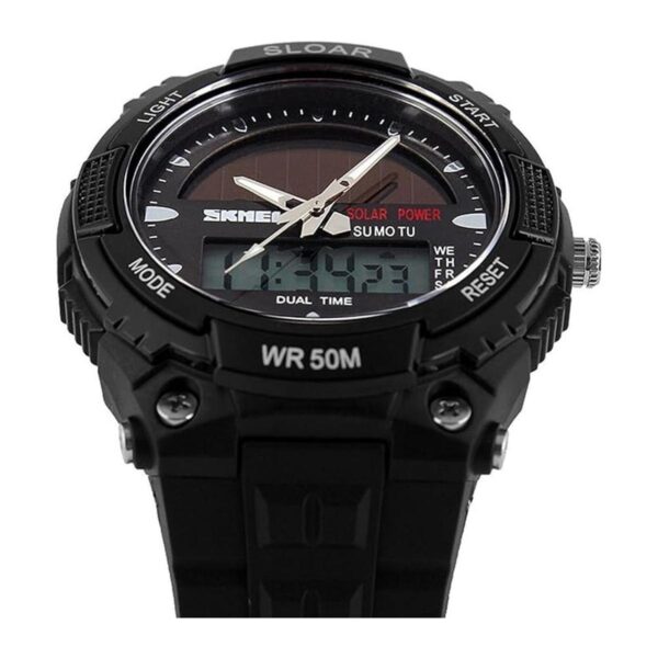 Fanmis Reloj de pulsera de cuarzo casual con energía solar_2