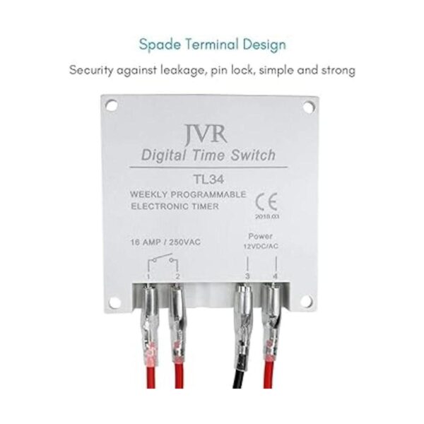 JVR Interruptor de temporizador de 12 V digital