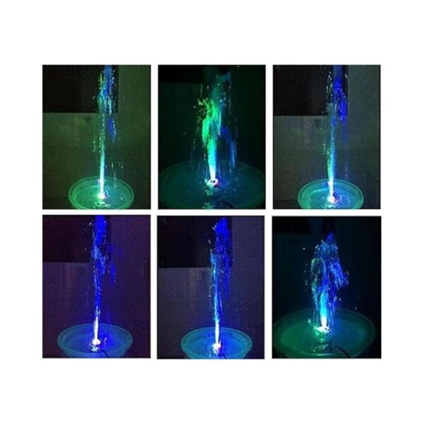 Lewisia 211 GPH Bomba de fuente sumergible con luz LED